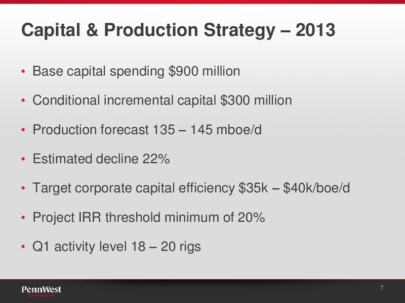 CIBC WHISTLER INSTITUTIONAL CONFERENCE – Penn West Petroleum Ltd. – slide 7