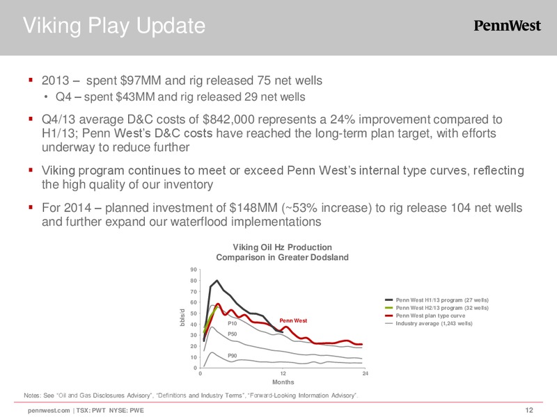 2013 FOURTH QUARTER RESERVE RESULTS – Penn West Petroleum Ltd. – slide 12