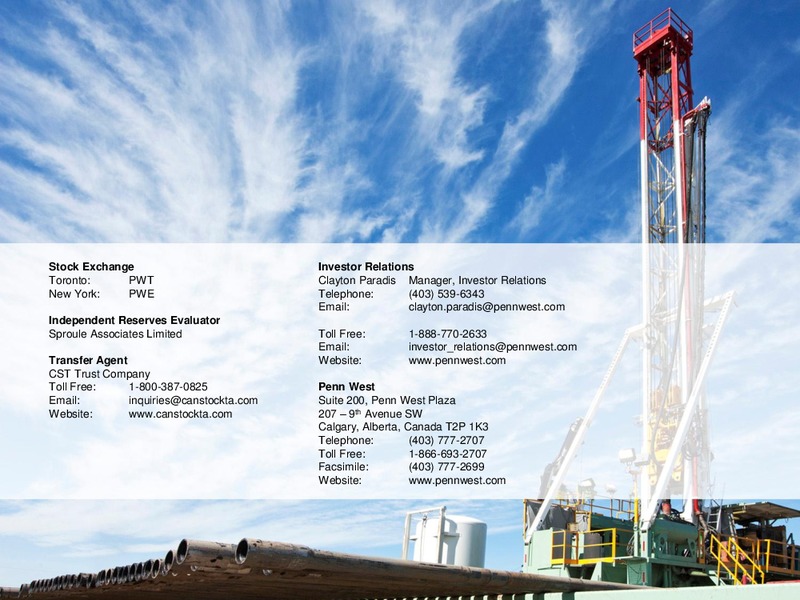 2014 Fourth Quarter & Year end Results and 2014 Reserves Results – Penn West Petroleum Ltd. – slide 18