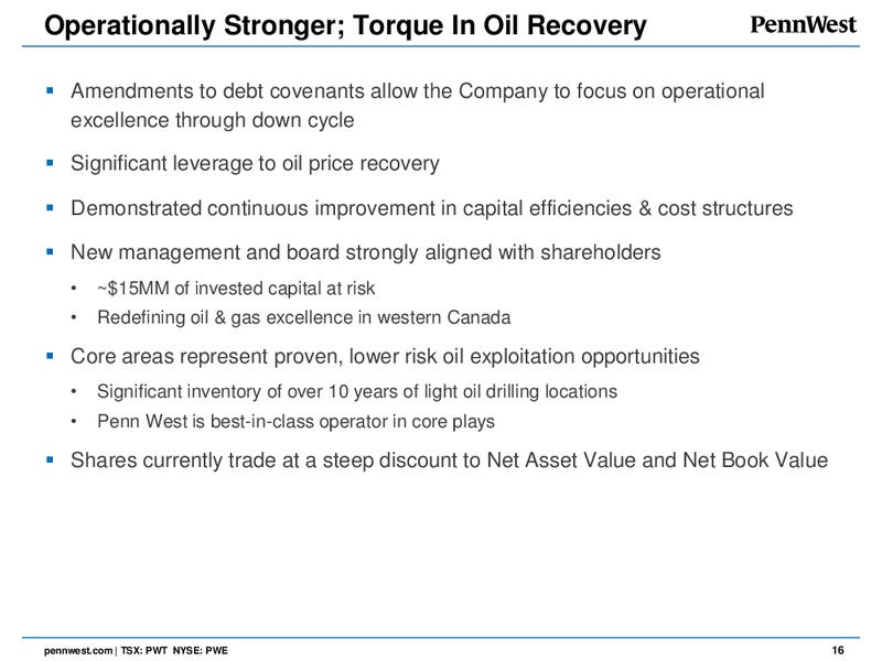 Q4 2014 & FULL YEAR EARNINGS CALL – Penn West Petroleum Ltd. – slide 15
