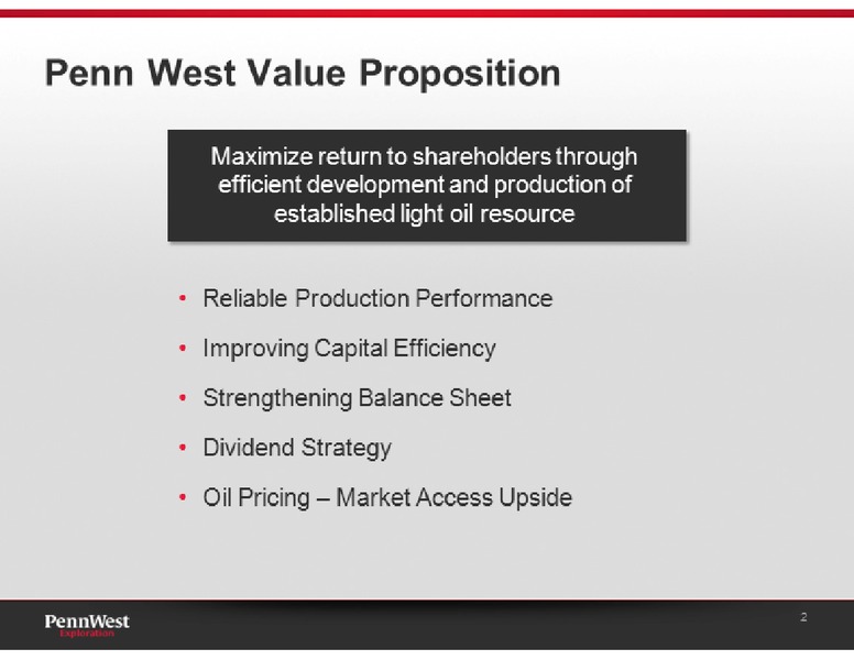 UBS GLOBAL OIL AND GAS CONFERENCE – Penn West Petroleum Ltd. – slide 2