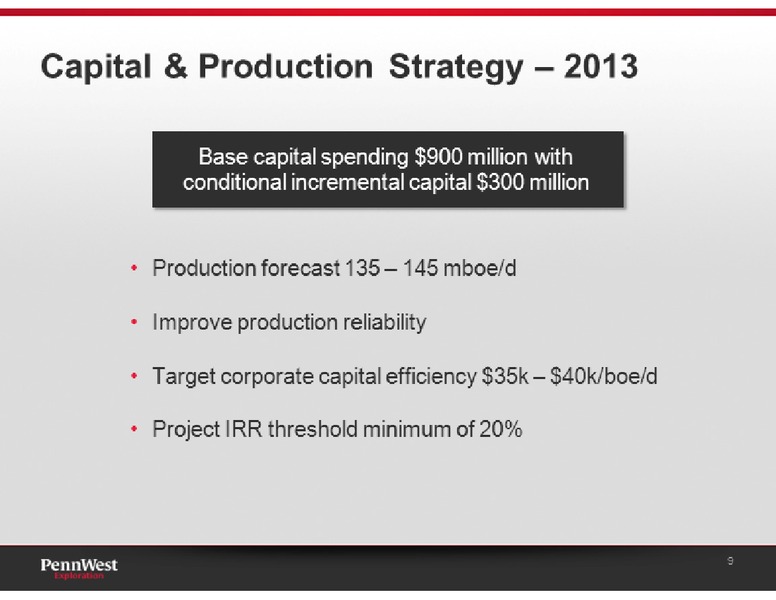 UBS GLOBAL OIL AND GAS CONFERENCE – Penn West Petroleum Ltd. – slide 9