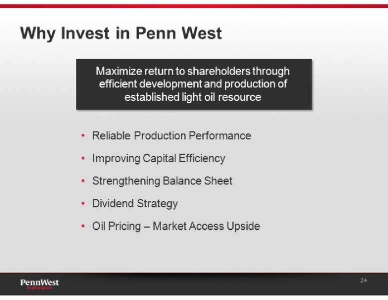 UBS GLOBAL OIL AND GAS CONFERENCE – Penn West Petroleum Ltd. – slide 24