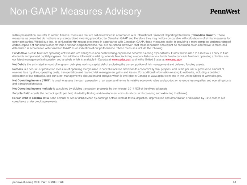 Corporate Presentation – Penn West Petroleum Ltd. – slide 39