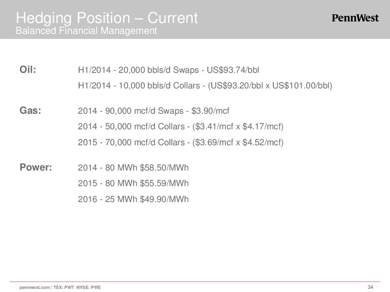 CORPORATE PRESENTATION – Penn West Petroleum Ltd. – slide 34