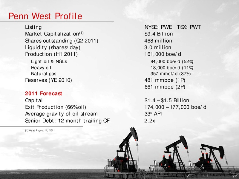 ENERCOMS THE OIL AND GAS CONFERENCE – Penn West Petroleum Ltd. – slide 2