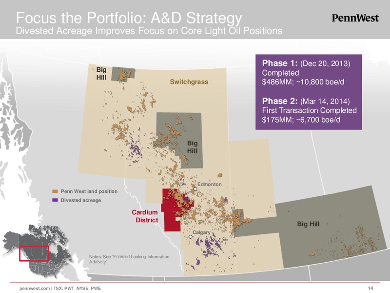 CORPORATE PRESENTATION – Penn West Petroleum Ltd. – slide 14