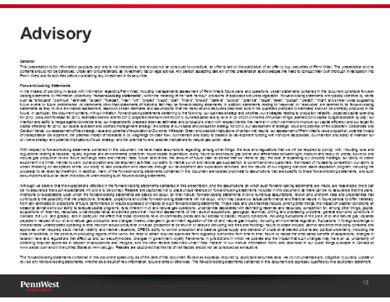 BARCLAYS CEO ENERGY POWER CONFERENCE – Penn West Petroleum Ltd. – slide 18