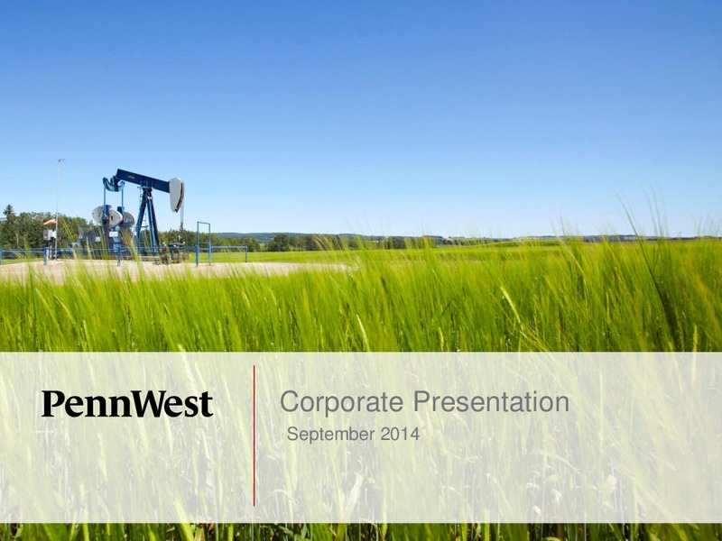 CORPORATE PRESENTATION – Penn West Petroleum Ltd. – slide 1