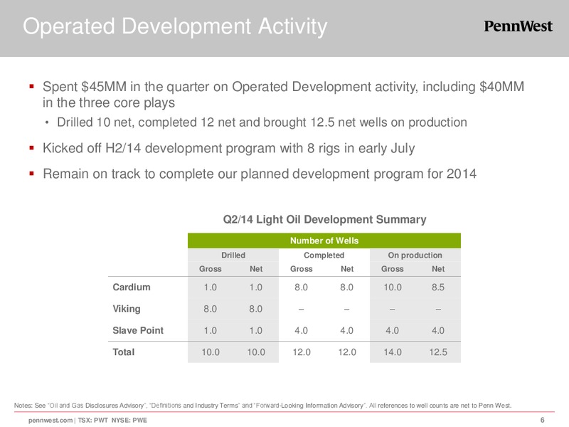 CORPORATE PRESENTATION – Penn West Petroleum Ltd. – slide 6
