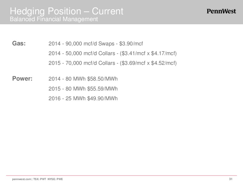 CORPORATE PRESENTATION – Penn West Petroleum Ltd. – slide 29