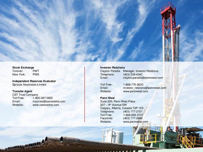 CORPORATE PRESENTATION – Penn West Petroleum Ltd. – slide 36