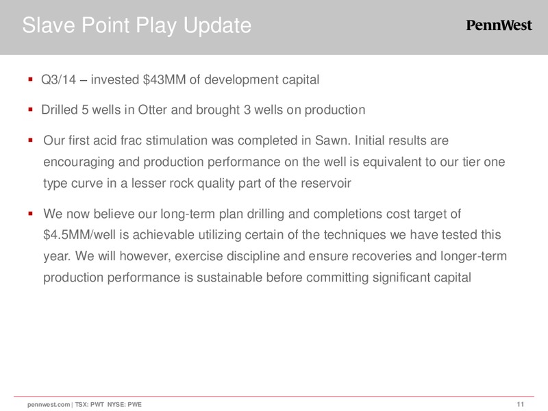 2014 Third Quarter Results – Penn West Petroleum Ltd. – slide 10