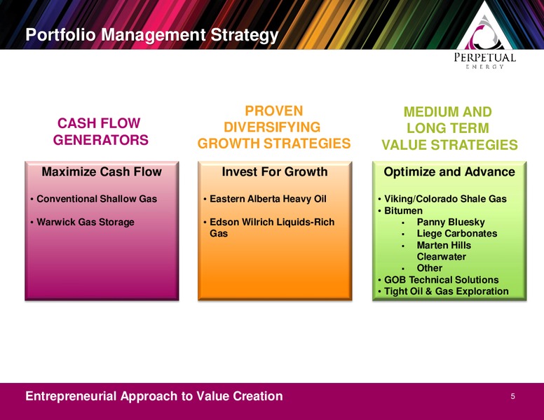 Peters and Company Conference – Perpetual Energy Inc – slide 5
