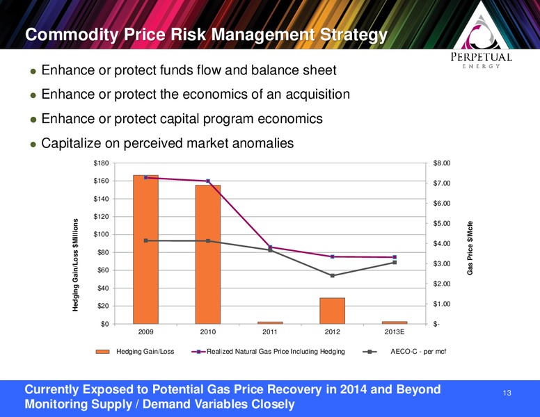 Peters and Company Conference – Perpetual Energy Inc – slide 13