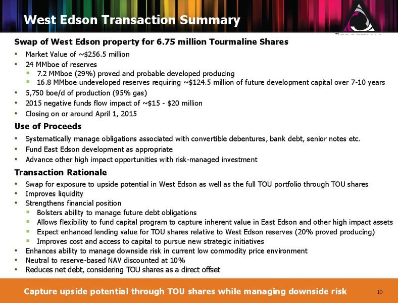 MARCH 2015 CORPORATE PRESENTATION – Perpetual Energy Inc – slide 9