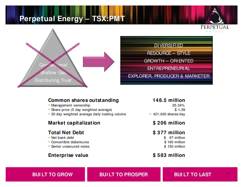 INVESTOR PRESENTATION – Perpetual Energy Inc – slide 2