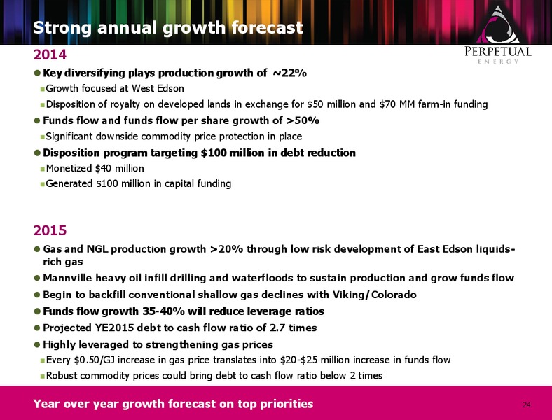 INVESTOR PRESENTATION – Perpetual Energy Inc – slide 23