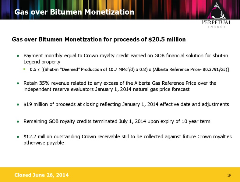 INVESTOR PETROLEUM – Perpetual Energy Inc – slide 18
