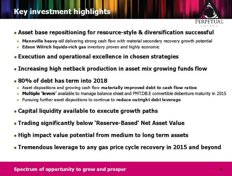 First Energy Global Energy Conference – Perpetual Energy Inc – slide 45