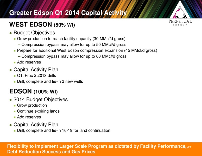 PETERS & CO ENERGY CONFERENCE – Perpetual Energy Inc – slide 21