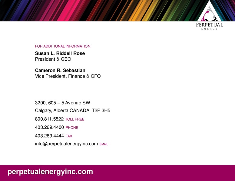 Peters & Co Conference – Perpetual Energy Inc – slide 45