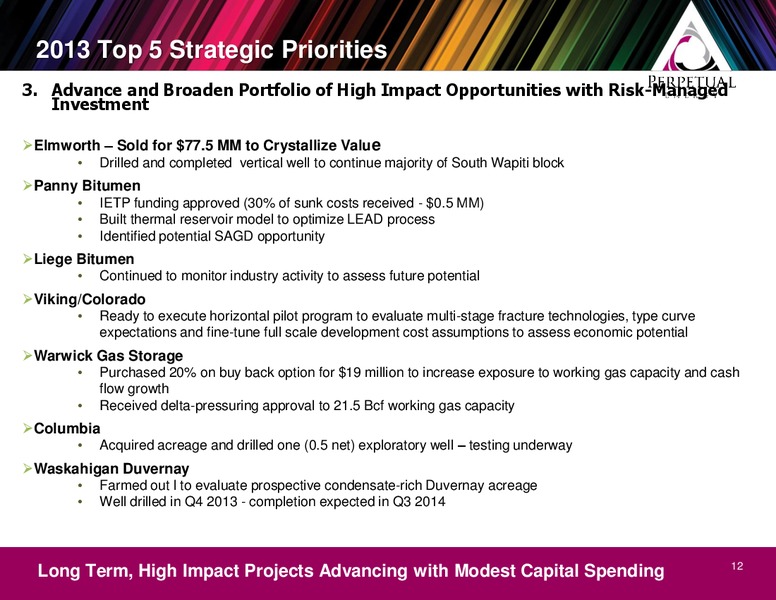 Year End Webcast Presentation – Perpetual Energy Inc – slide 12