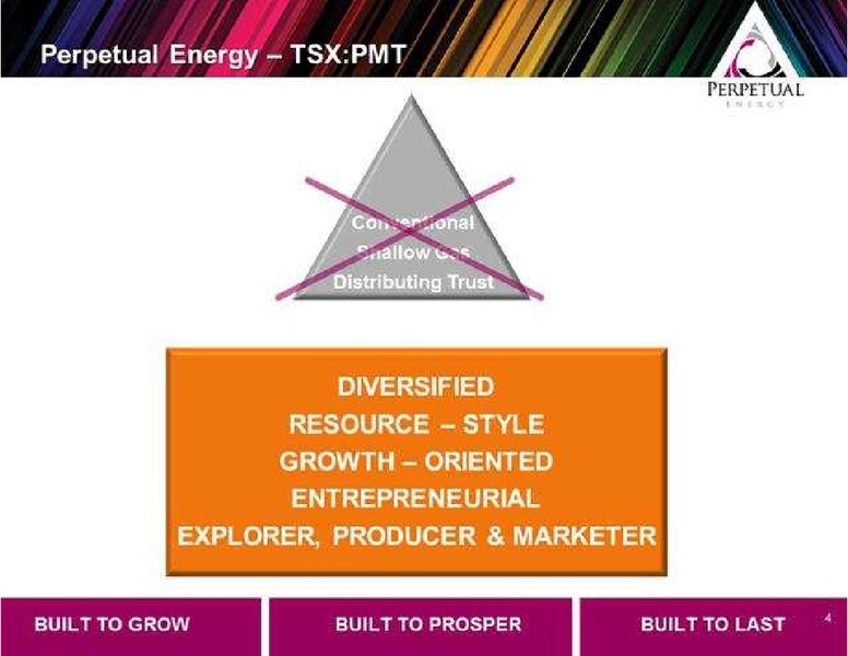 PETERS & CO ENERGY CONFERENCE – Perpetual Energy Inc – slide 4