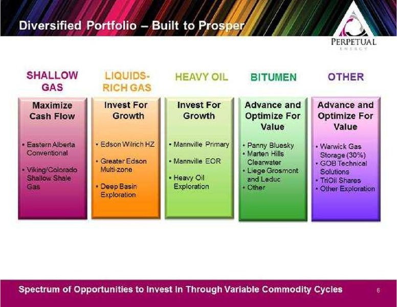 PETERS & CO ENERGY CONFERENCE – Perpetual Energy Inc – slide 6