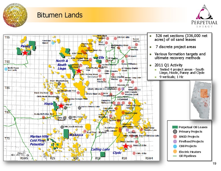 PETERS & CO LIMITED 2011 NORTH AMERICAN OIL & GAS CONFERENCE – Perpetual Energy Inc – slide 19