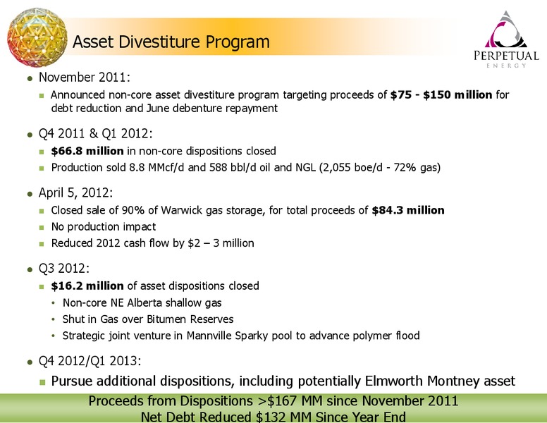 NOVEMBER 2012 INVESTOR PRESENTATION – Perpetual Energy Inc – slide 23