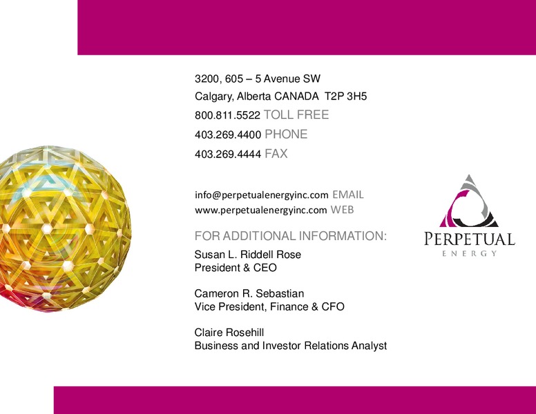 NOVEMBER 2012 INVESTOR PRESENTATION – Perpetual Energy Inc – slide 42