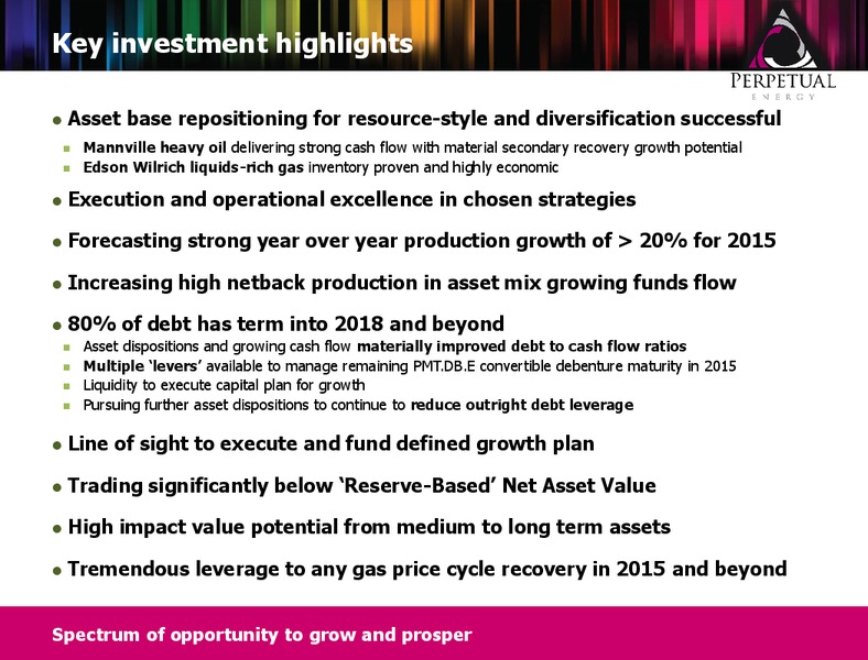 49 North Resource Conference – Perpetual Energy Inc – slide 37