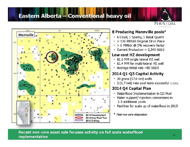 FIRSTENERGY CAPITAL ENERGY GROWTH CONFERENCE – Perpetual Energy Inc – slide 16