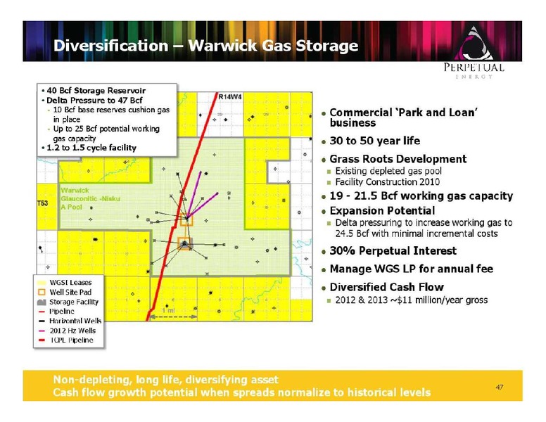 FIRSTENERGY CAPITAL ENERGY GROWTH CONFERENCE – Perpetual Energy Inc – slide 47