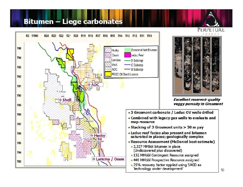 FIRSTENERGY CAPITAL ENERGY GROWTH CONFERENCE – Perpetual Energy Inc – slide 50
