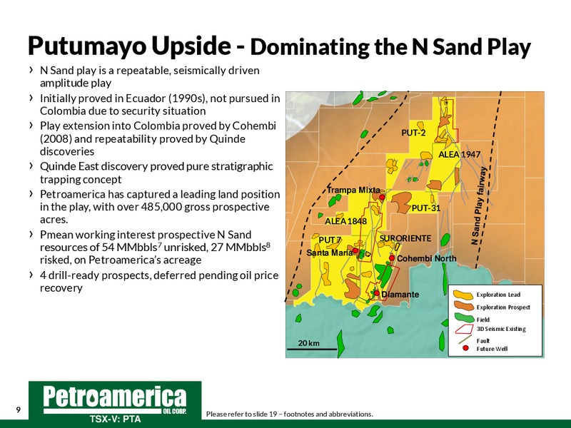 TD Securities London Energy Conference 2015 – Petroamerica Oil Corp – slide 9