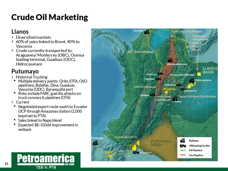 TD Securities London Energy Conference 2015 – Petroamerica Oil Corp – slide 15