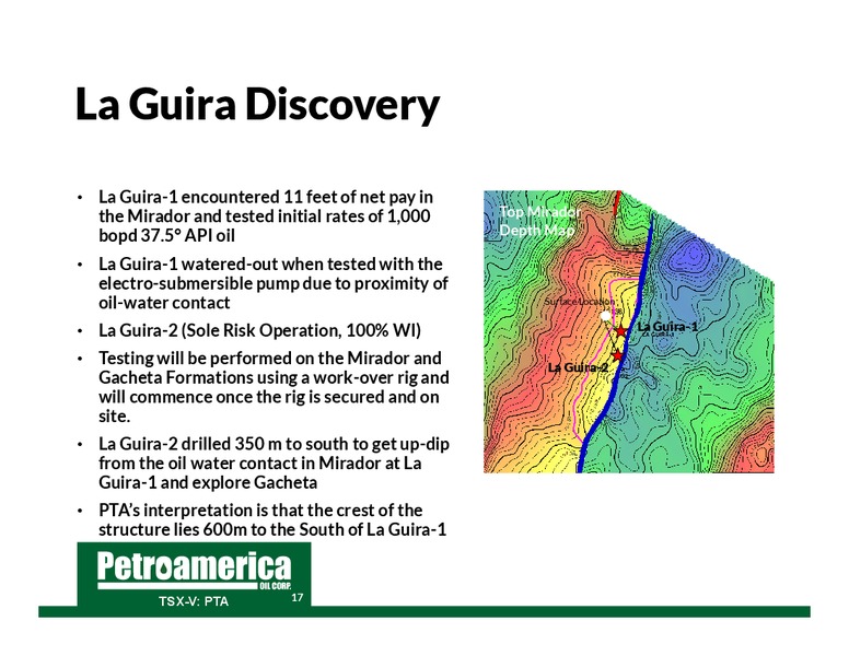 January 2014 Corporate Presentation – Petroamerica Oil Corp – slide 18