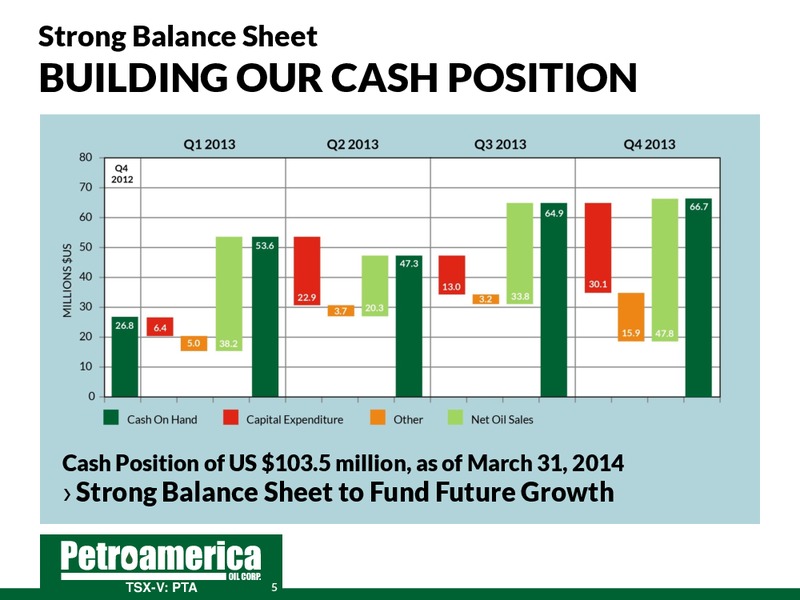 June 2014 Corporate Presentation – Petroamerica Oil Corp – slide 5