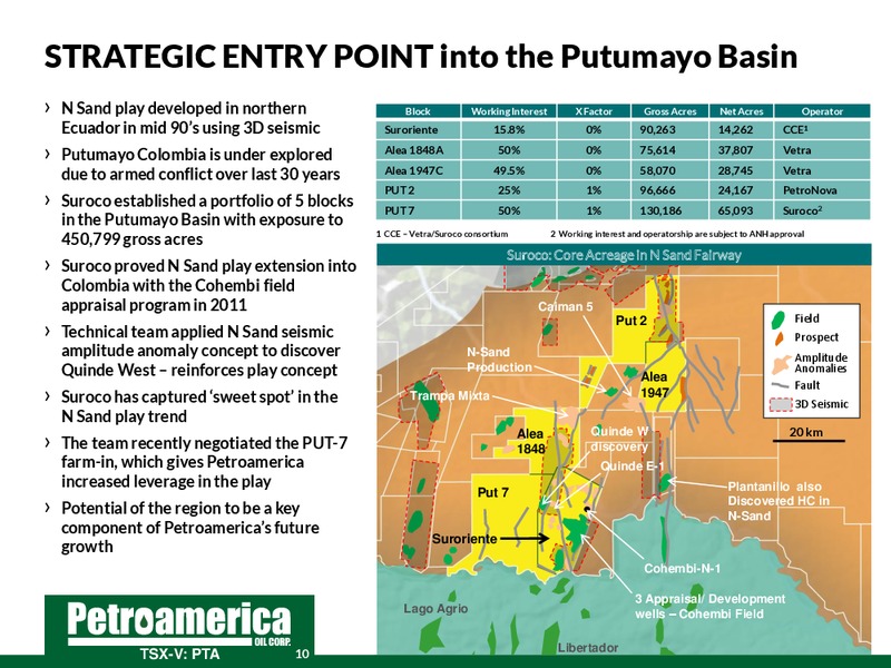 June 2014 Corporate Presentation – Petroamerica Oil Corp – slide 10