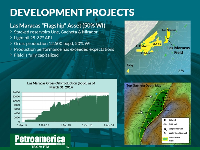 June 2014 Corporate Presentation – Petroamerica Oil Corp – slide 12