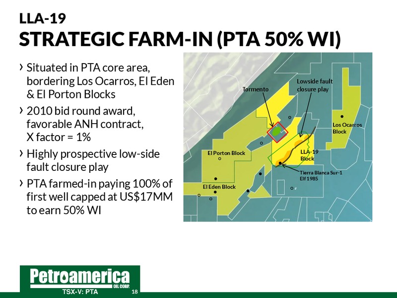 June 2014 Corporate Presentation – Petroamerica Oil Corp – slide 18