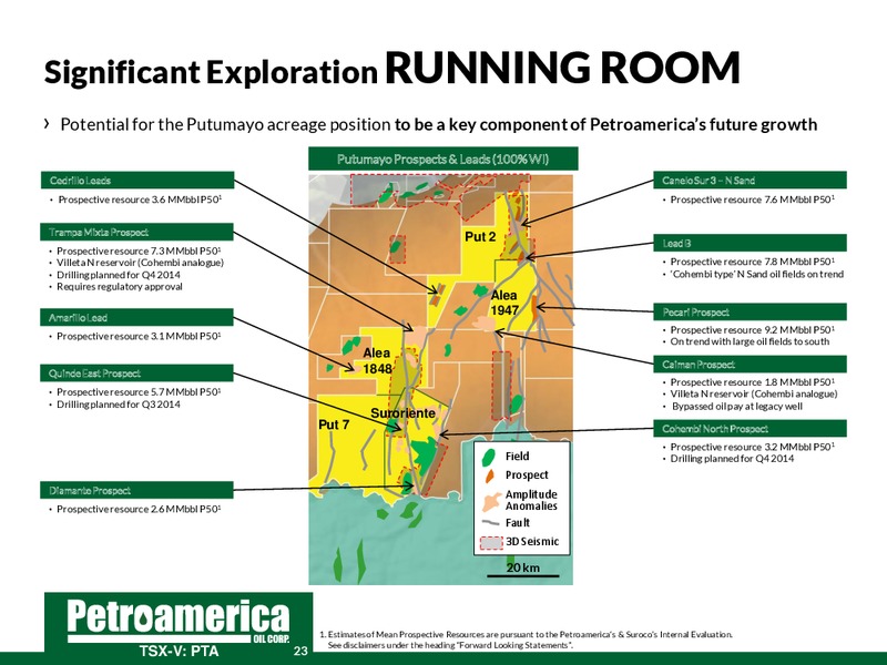 June 2014 Corporate Presentation – Petroamerica Oil Corp – slide 23