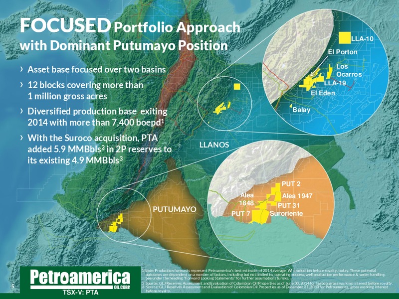 September 2014 Corporate Presentation – Petroamerica Oil Corp – slide 5
