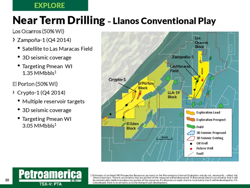 September 2014 Corporate Presentation – Petroamerica Oil Corp – slide 10