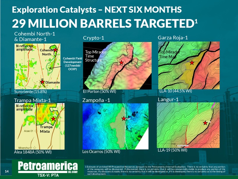 September 2014 Corporate Presentation – Petroamerica Oil Corp – slide 14