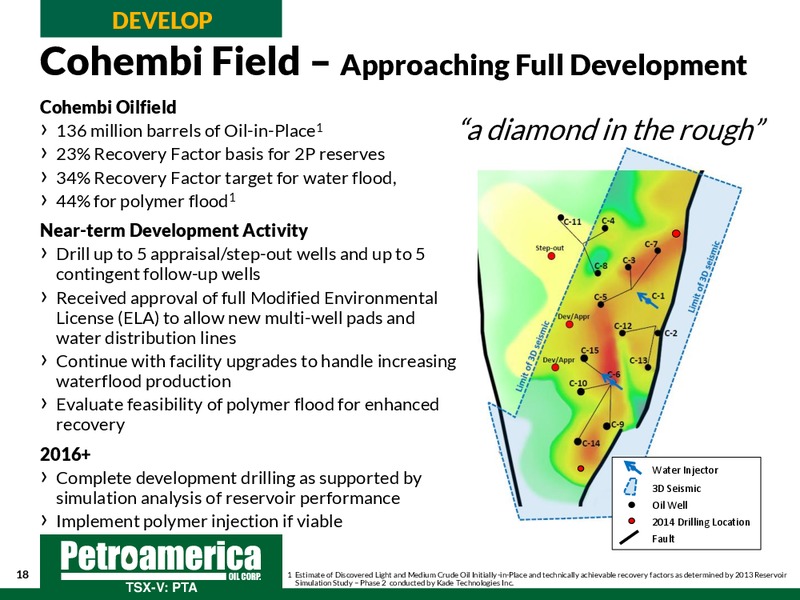 September 2014 Corporate Presentation – Petroamerica Oil Corp – slide 18