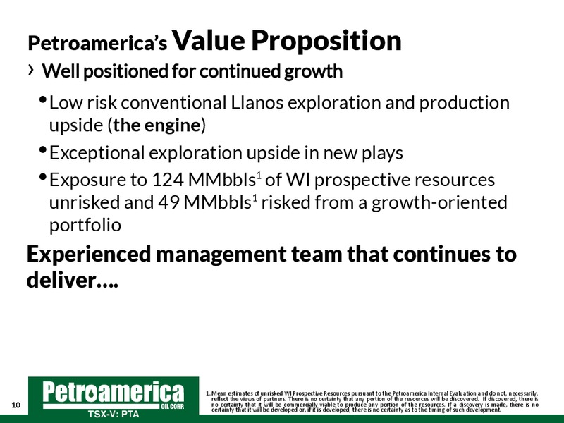 2014 Annual General Meeting – Petroamerica Oil Corp – slide 10