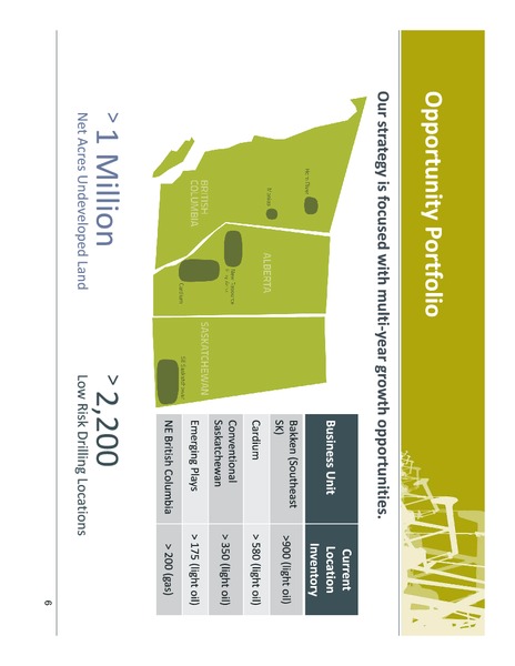 FIRST ENERGY CAPITAL EAST COAST ENERGY CONFERENCE – Petrobakken Energy Ltd. – slide 6